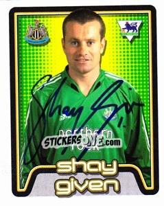 Figurina Shay Given - Premier League Inglese 2004-2005 - Merlin