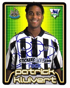 Figurina Patrick Kluivert - Premier League Inglese 2004-2005 - Merlin