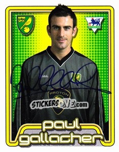 Cromo Paul Gallacher - Premier League Inglese 2004-2005 n. 442 - Merlin