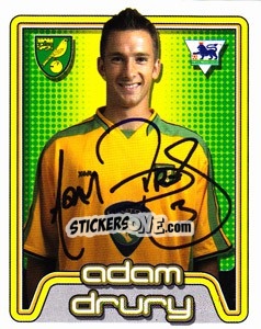 Figurina Adam Drury - Premier League Inglese 2004-2005 - Merlin