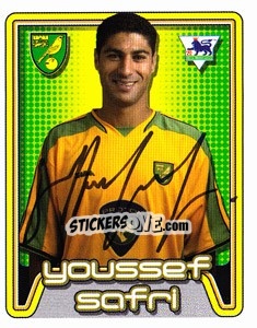 Cromo Youssef Safri - Premier League Inglese 2004-2005 - Merlin
