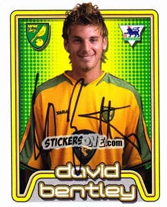 Sticker David Bentley - Premier League Inglese 2004-2005 - Merlin