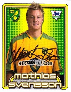 Figurina Mathias Svensson - Premier League Inglese 2004-2005 - Merlin