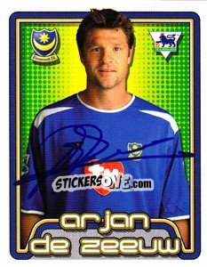 Figurina Arjan De Zeeuw - Premier League Inglese 2004-2005 - Merlin
