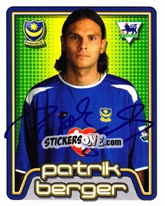 Cromo Patrik Berger - Premier League Inglese 2004-2005 - Merlin