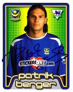 Sticker Patrik Berger - Premier League Inglese 2004-2005 n. 478 - Merlin