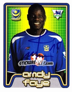 Sticker Amdy Faye - Premier League Inglese 2004-2005 - Merlin