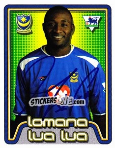 Cromo Lomana Lua Lua - Premier League Inglese 2004-2005 - Merlin