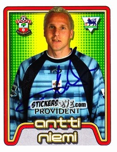 Cromo Antti Niemi - Premier League Inglese 2004-2005 - Merlin