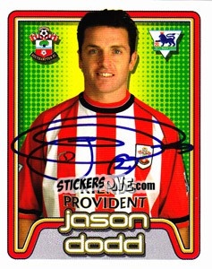 Sticker Jason Dodd - Premier League Inglese 2004-2005 n. 498 - Merlin
