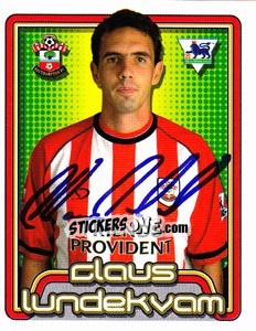 Sticker Claus Lundekvam - Premier League Inglese 2004-2005 - Merlin