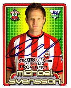 Figurina Michael Svensson - Premier League Inglese 2004-2005 - Merlin