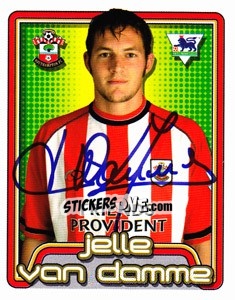 Sticker Jelle Van Damme - Premier League Inglese 2004-2005 - Merlin