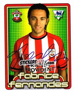 Cromo Fabrice Fernandes - Premier League Inglese 2004-2005 - Merlin