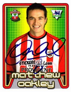Sticker Matthew Oakley - Premier League Inglese 2004-2005 n. 507 - Merlin