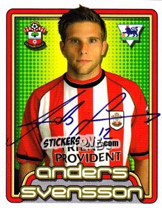 Figurina Anders Svensson - Premier League Inglese 2004-2005 - Merlin