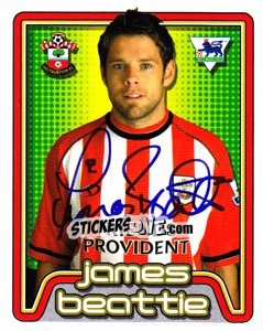 Sticker James Beattie - Premier League Inglese 2004-2005 - Merlin