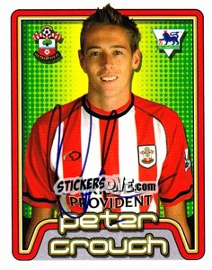 Figurina Peter Crouch - Premier League Inglese 2004-2005 - Merlin