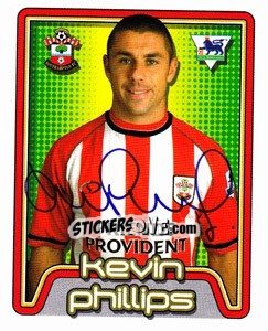 Figurina Kevin Phillips - Premier League Inglese 2004-2005 - Merlin