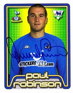 Cromo Paul Robinson - Premier League Inglese 2004-2005 - Merlin