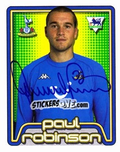 Figurina Paul Robinson - Premier League Inglese 2004-2005 - Merlin