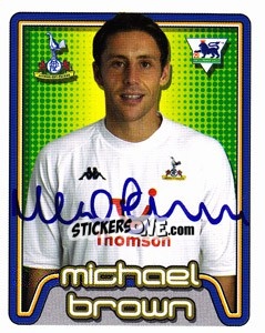 Figurina Michael Brown - Premier League Inglese 2004-2005 - Merlin