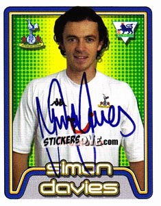 Sticker Simon Davies - Premier League Inglese 2004-2005 - Merlin