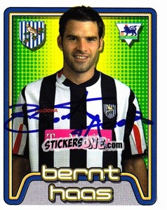 Cromo Bernt Haas - Premier League Inglese 2004-2005 - Merlin