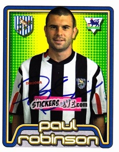 Sticker Paul Robinson - Premier League Inglese 2004-2005 - Merlin