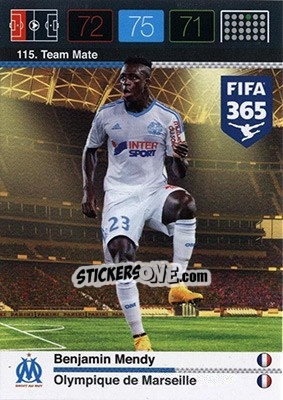 Sticker Benjamin Mendy - FIFA 365: 2015-2016. Adrenalyn XL - Nordic edition n. 115 - Panini