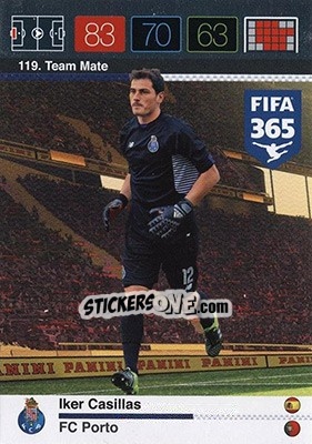 Cromo Iker Casillas - FIFA 365: 2015-2016. Adrenalyn XL - Nordic edition - Panini