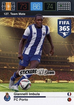 Figurina Giannelli Imbula - FIFA 365: 2015-2016. Adrenalyn XL - Nordic edition - Panini