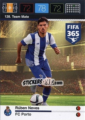 Sticker Rúben Neves - FIFA 365: 2015-2016. Adrenalyn XL - Nordic edition n. 128 - Panini