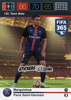 Sticker Marquinhos - FIFA 365: 2015-2016. Adrenalyn XL - Nordic edition n. 130 - Panini