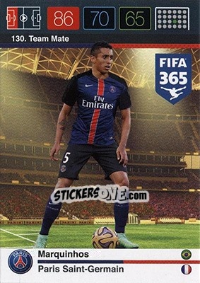 Sticker Marquinhos - FIFA 365: 2015-2016. Adrenalyn XL - Nordic edition - Panini