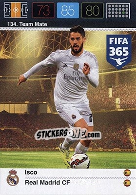 Sticker Isco - FIFA 365: 2015-2016. Adrenalyn XL - Nordic edition n. 134 - Panini