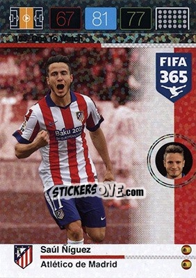 Sticker Saúl Ñíguez - FIFA 365: 2015-2016. Adrenalyn XL - Nordic edition n. 159 - Panini