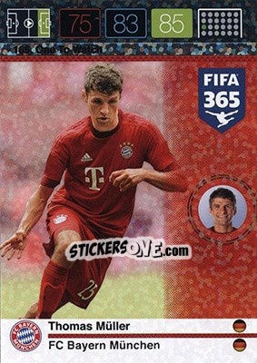 Cromo Thomas Müller - FIFA 365: 2015-2016. Adrenalyn XL - Nordic edition - Panini