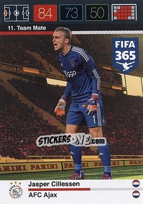 Sticker Jasper Cillessen - FIFA 365: 2015-2016. Adrenalyn XL - Nordic edition - Panini