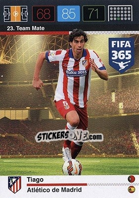 Sticker Tiago Mendes - FIFA 365: 2015-2016. Adrenalyn XL - Nordic edition n. 23 - Panini