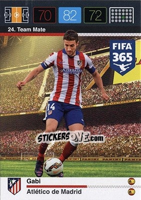 Figurina Gabi - FIFA 365: 2015-2016. Adrenalyn XL - Nordic edition n. 24 - Panini