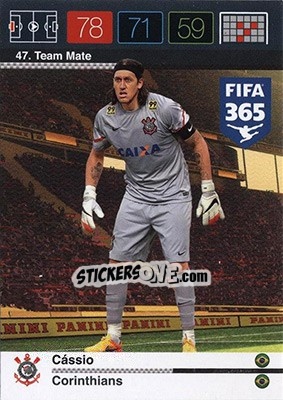 Cromo Cássio - FIFA 365: 2015-2016. Adrenalyn XL - Nordic edition n. 47 - Panini