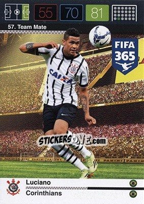 Sticker Luciano - FIFA 365: 2015-2016. Adrenalyn XL - Nordic edition n. 57 - Panini