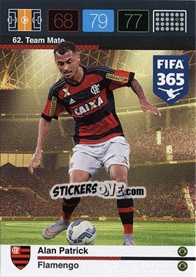 Cromo Alan Patrick - FIFA 365: 2015-2016. Adrenalyn XL - Nordic edition n. 62 - Panini
