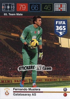 Sticker Fernando Muslera - FIFA 365: 2015-2016. Adrenalyn XL - Nordic edition n. 65 - Panini