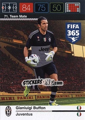 Sticker Gianluigi Buffon - FIFA 365: 2015-2016. Adrenalyn XL - Nordic edition n. 71 - Panini