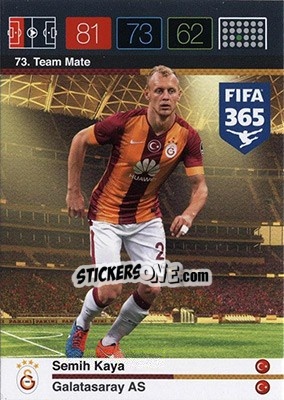 Sticker Semih Kaya - FIFA 365: 2015-2016. Adrenalyn XL - Nordic edition n. 73 - Panini