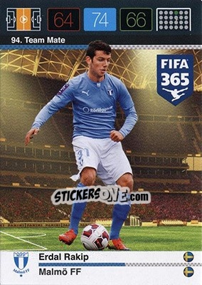 Cromo Erdal Rakip - FIFA 365: 2015-2016. Adrenalyn XL - Nordic edition - Panini