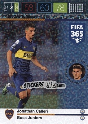 Sticker Jonathan Calleri - FIFA 365: 2015-2016. Adrenalyn XL - Nordic edition n. 168 - Panini