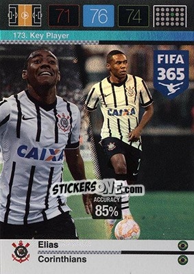 Sticker Elias - FIFA 365: 2015-2016. Adrenalyn XL - Nordic edition n. 173 - Panini